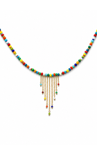 Collana Gypsy in Argento con perline di vetro