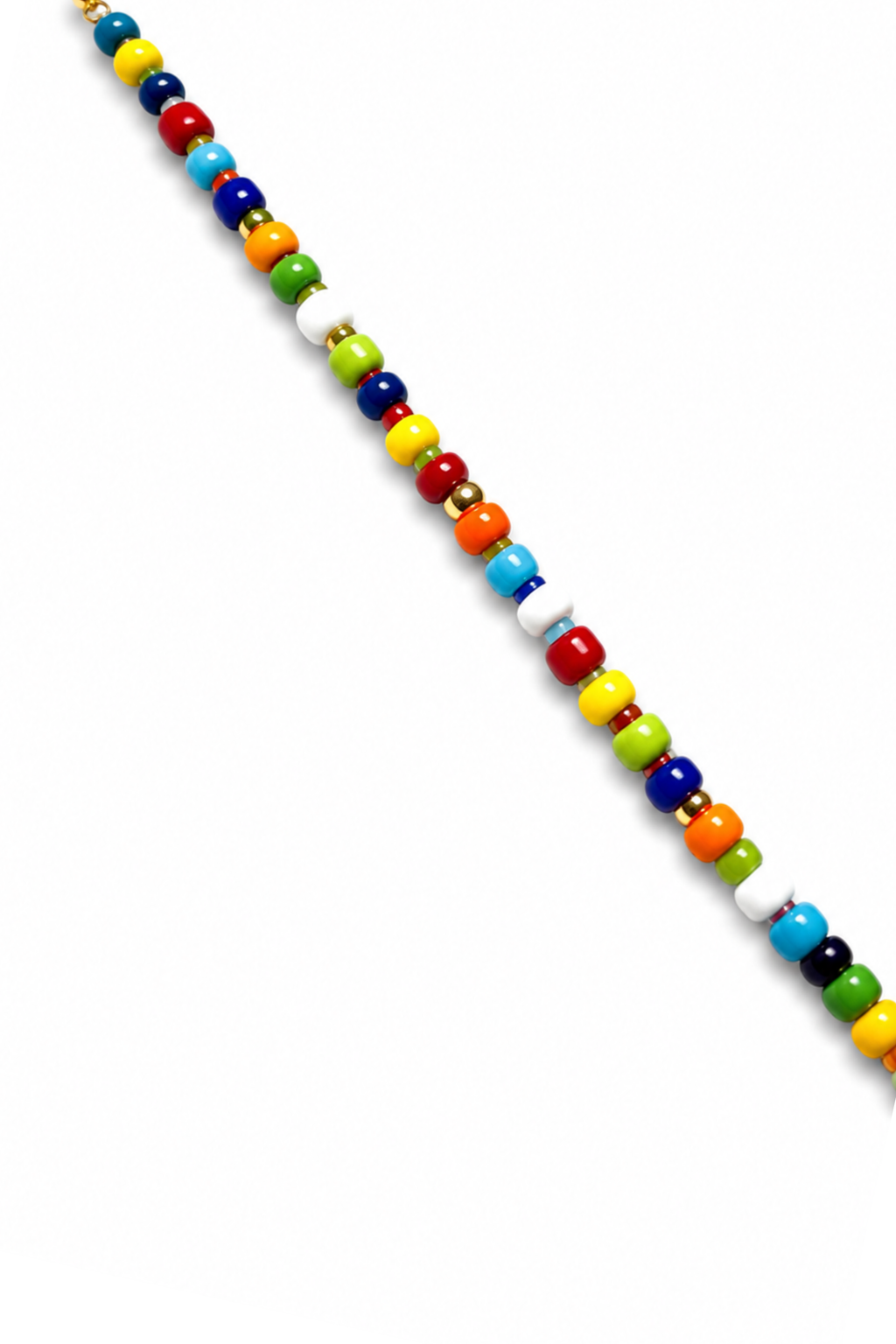 Collana Gypsy in Argento con perline di vetro
