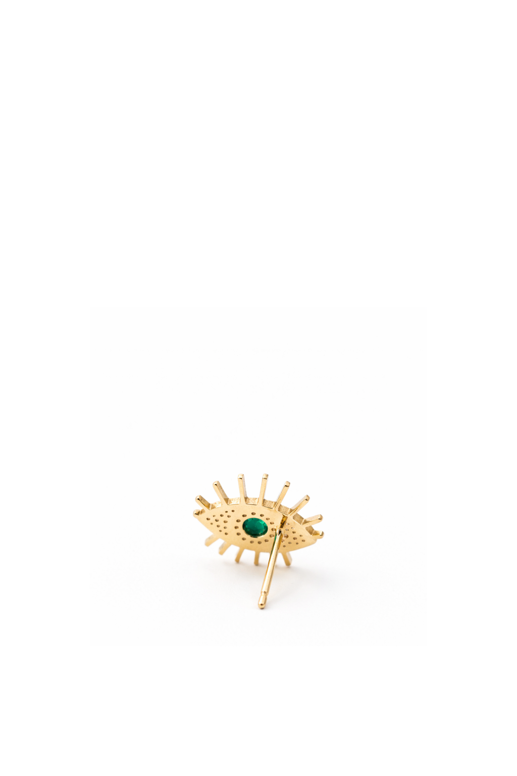Orecchini Occhio di Smeraldo in Oro Giallo