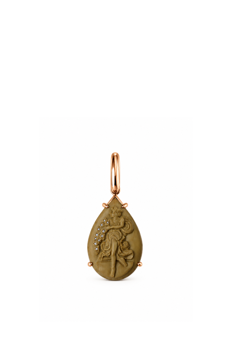 Rose Gold Coral Ball Earrings