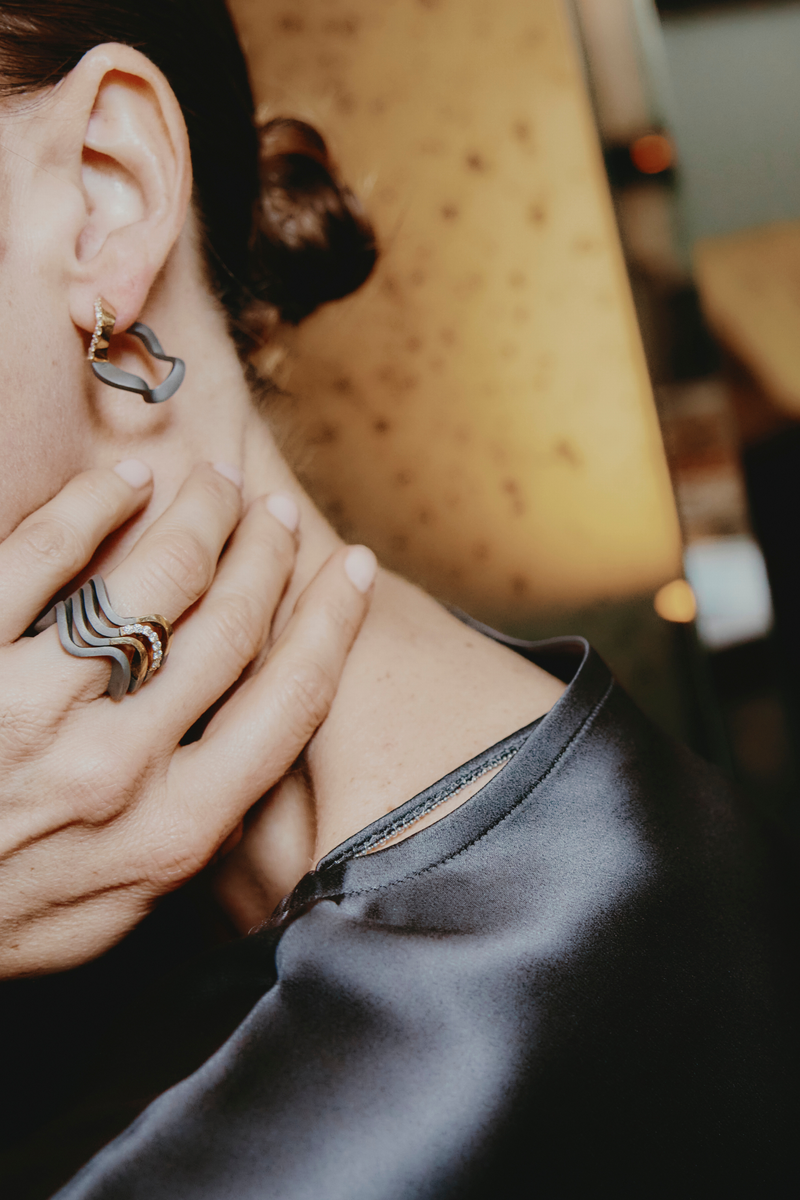 Titanium Wave Ring
