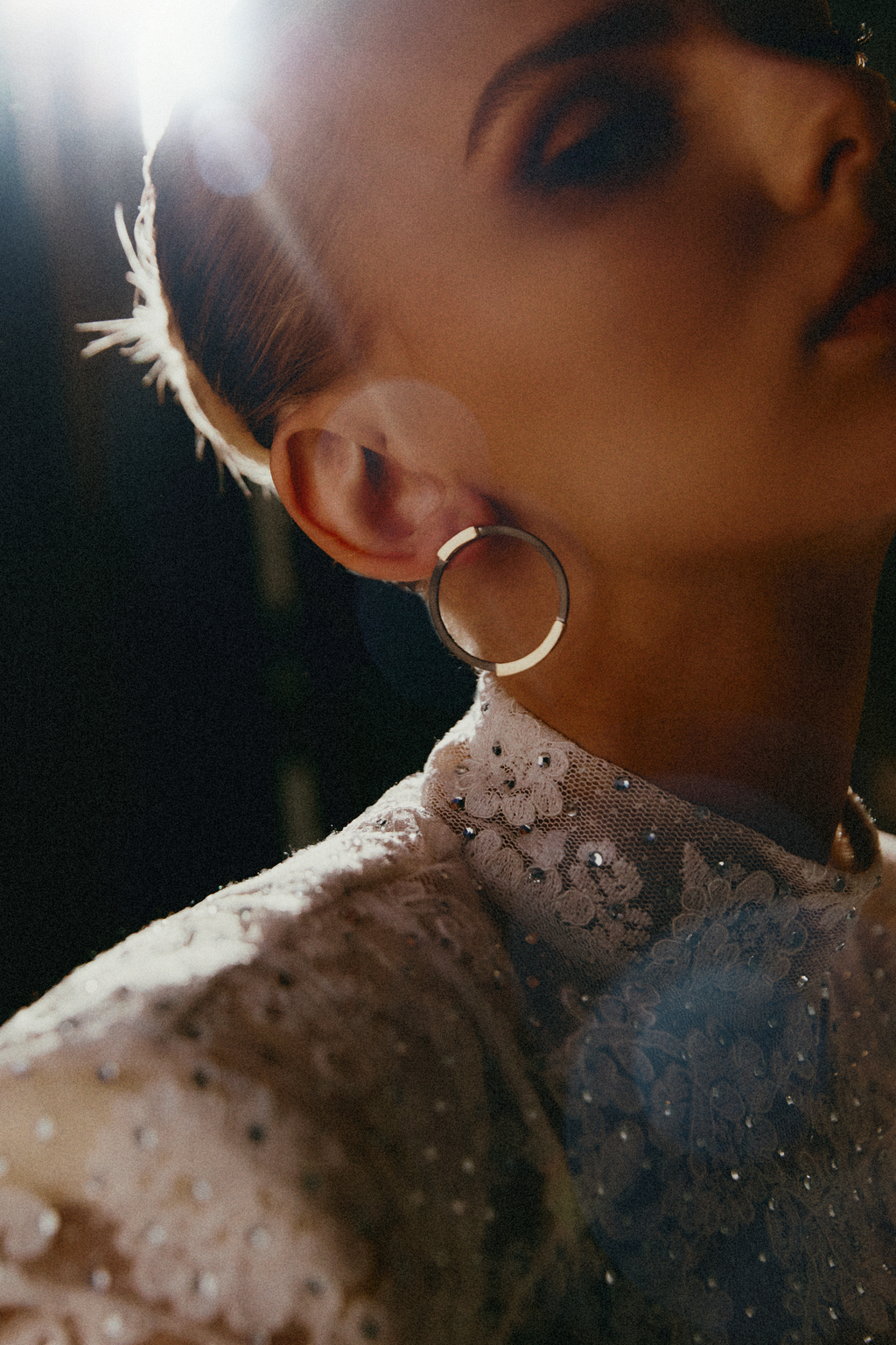 Wave Earrings with Yellow Gold and Diamonds