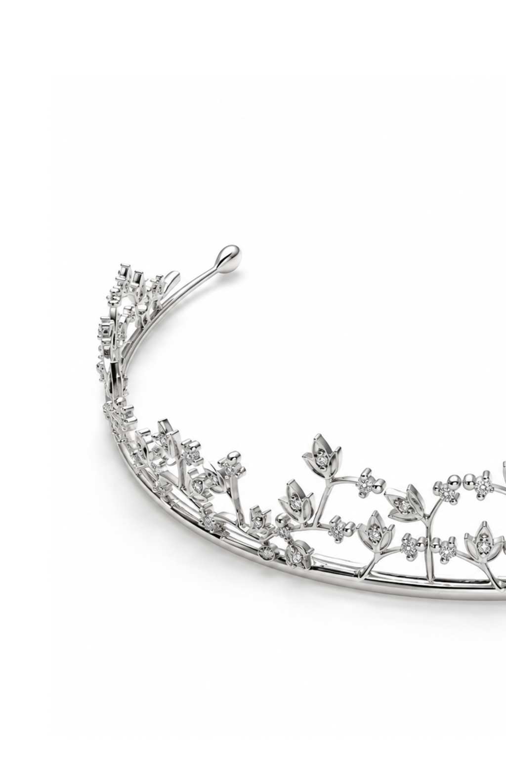 White Gold and Diamond Tiara