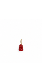 Ciondolo Mini Buddha di corallo rosso e Oro Giallo