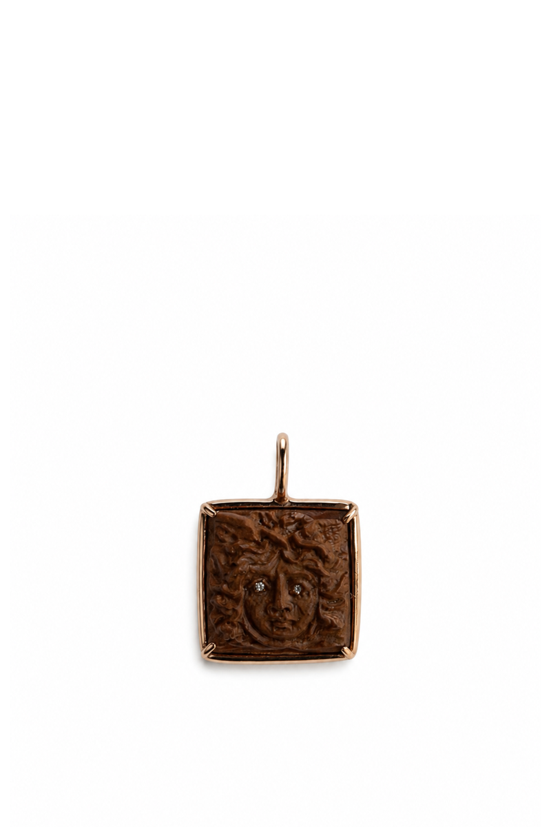 Ciondolo Mini Medusa di pietra lavica