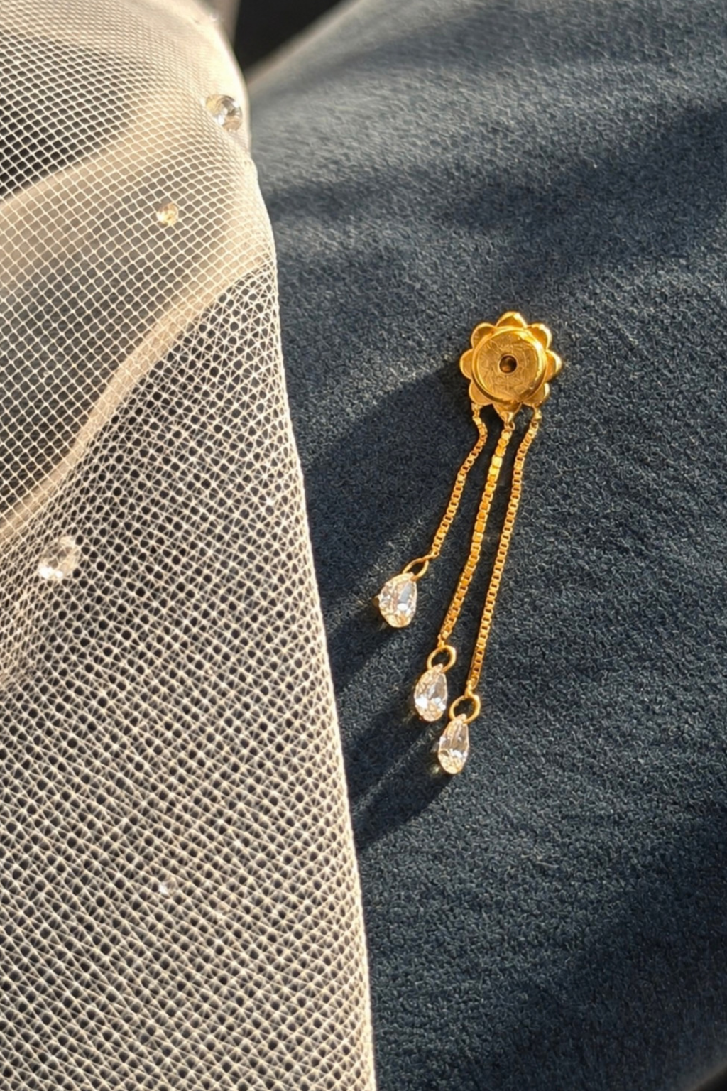 3 Mini Wishes in Yellow Gold and Diamond Drops