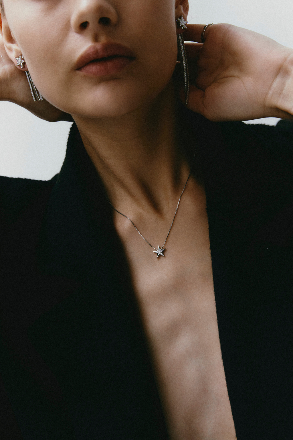 Collana Stella in Oro Bianco