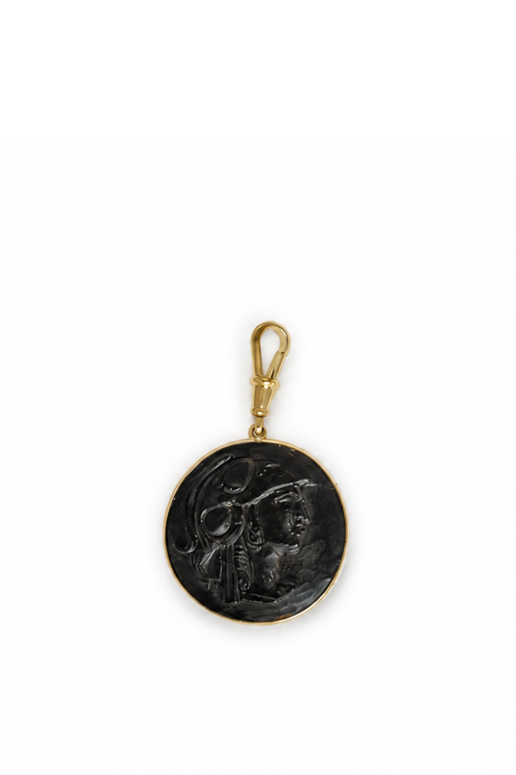 Lava Stone Medusa Pendant