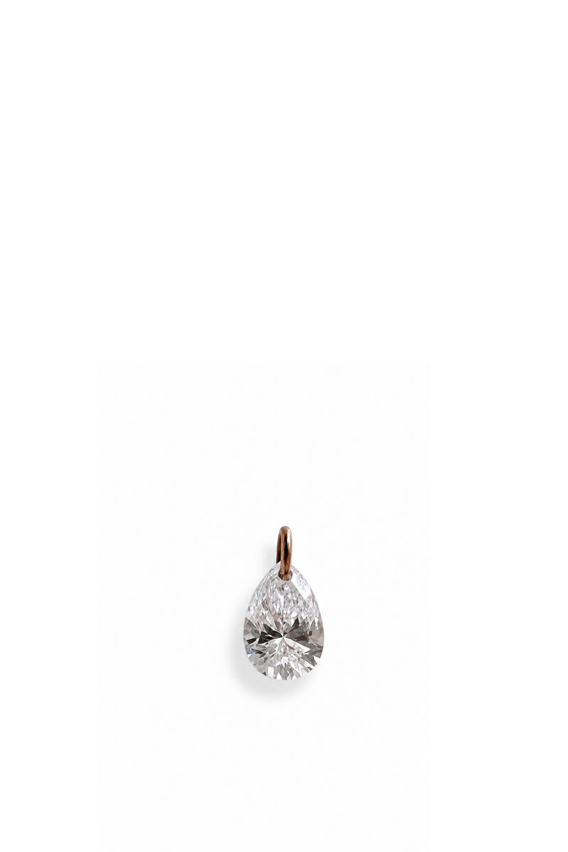 Ciondolo goccia di diamante naturale