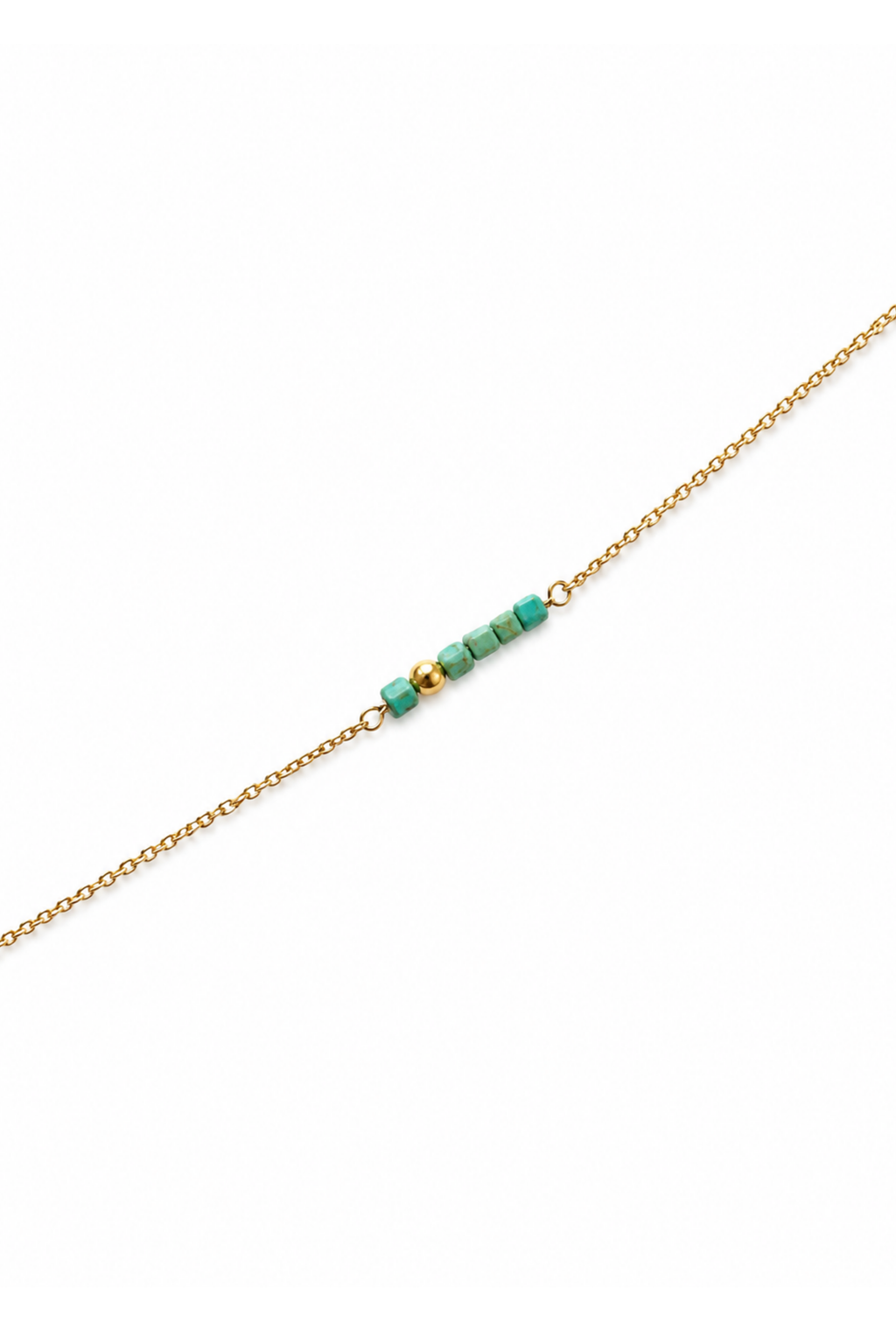 Collana Saint Tropez Petite in Argento con cubotti di turchese