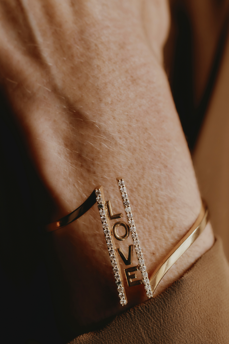 Bracciale Victoria in Love in Oro Giallo e Diamanti