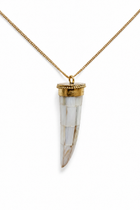 Collana con corno in madreperla