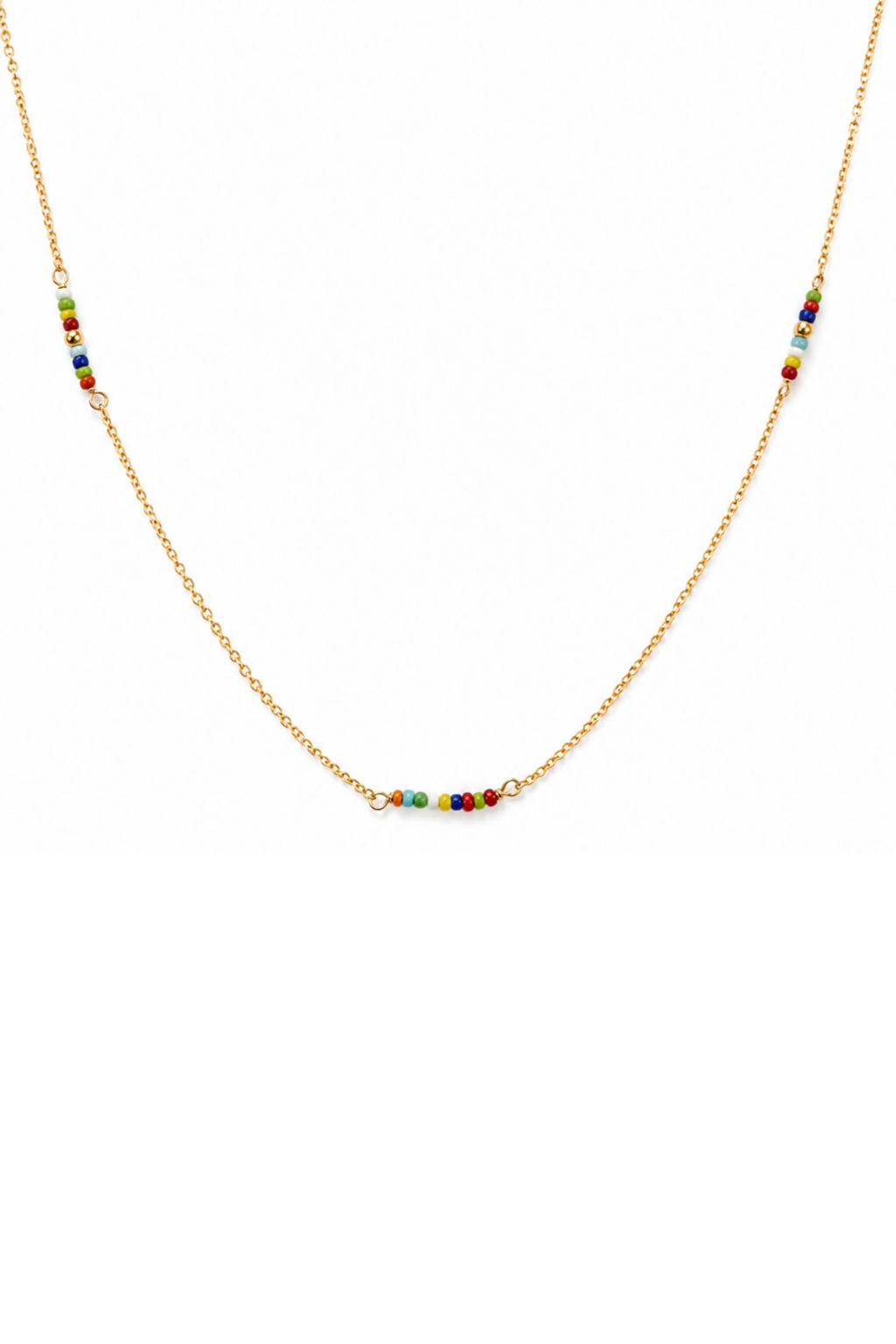 Collana Saint Tropez Petite in Argento con perline di vetro