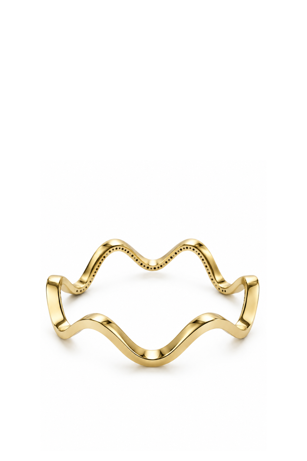 Wave Bracelet with Yellow Gold