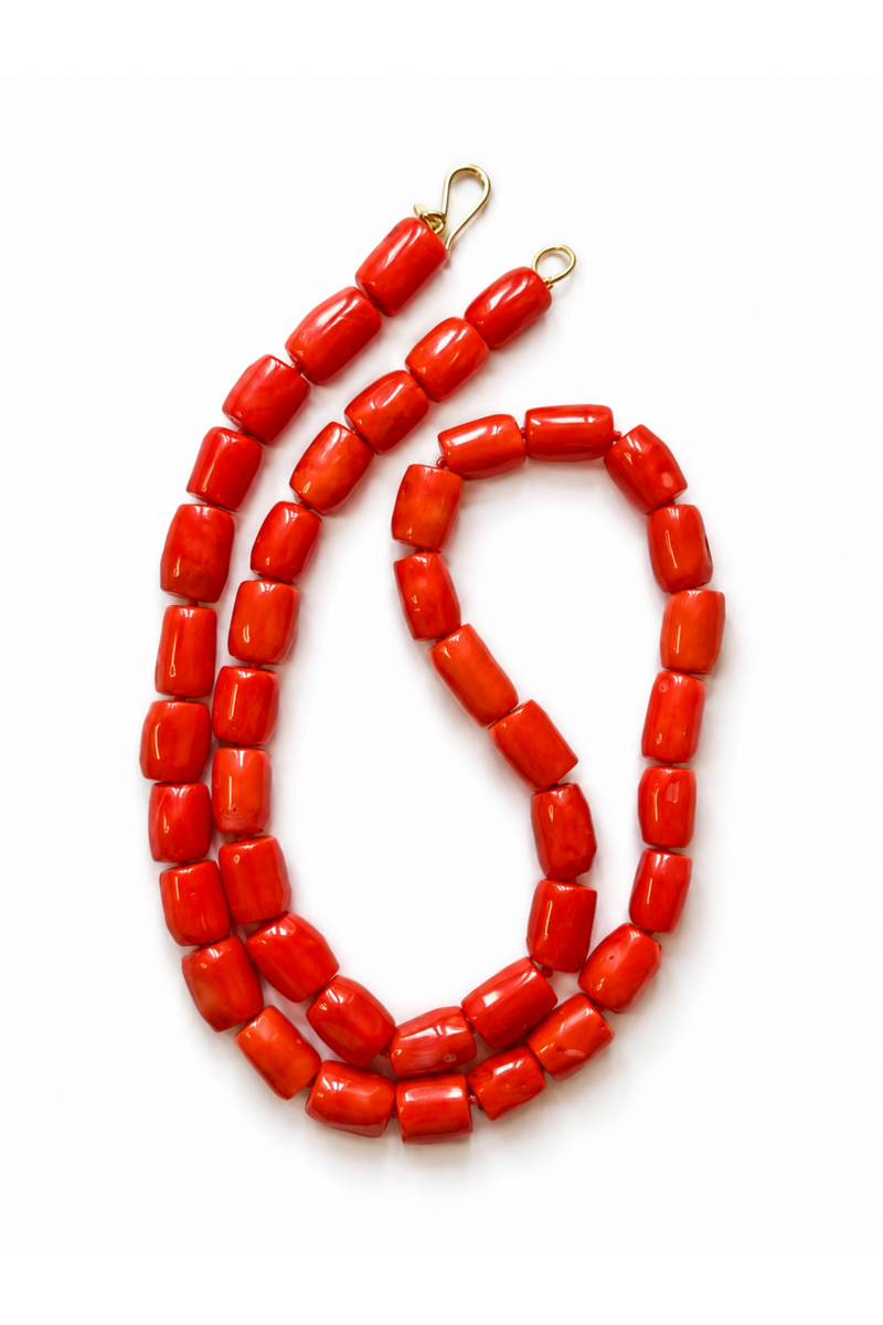 Chunky coral necklace
