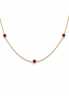 Collana Palline Petite in Argento di corallo naturale