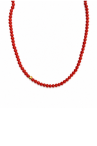 Choker Palline di corallo e Oro Giallo