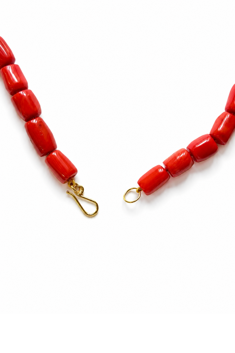 Chunky coral necklace