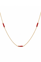 Collana Saint Tropez in Argento con perline di corallo