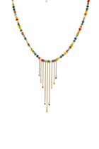 Collana Gypsy in Oro Giallo con perline di vetro