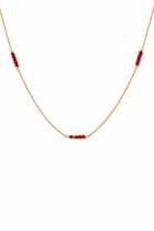 Collana Saint Tropez Petite in Oro Giallo con perline di corallo