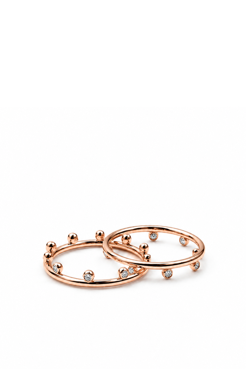 Rose Gold and Diamond Puzzle Ring