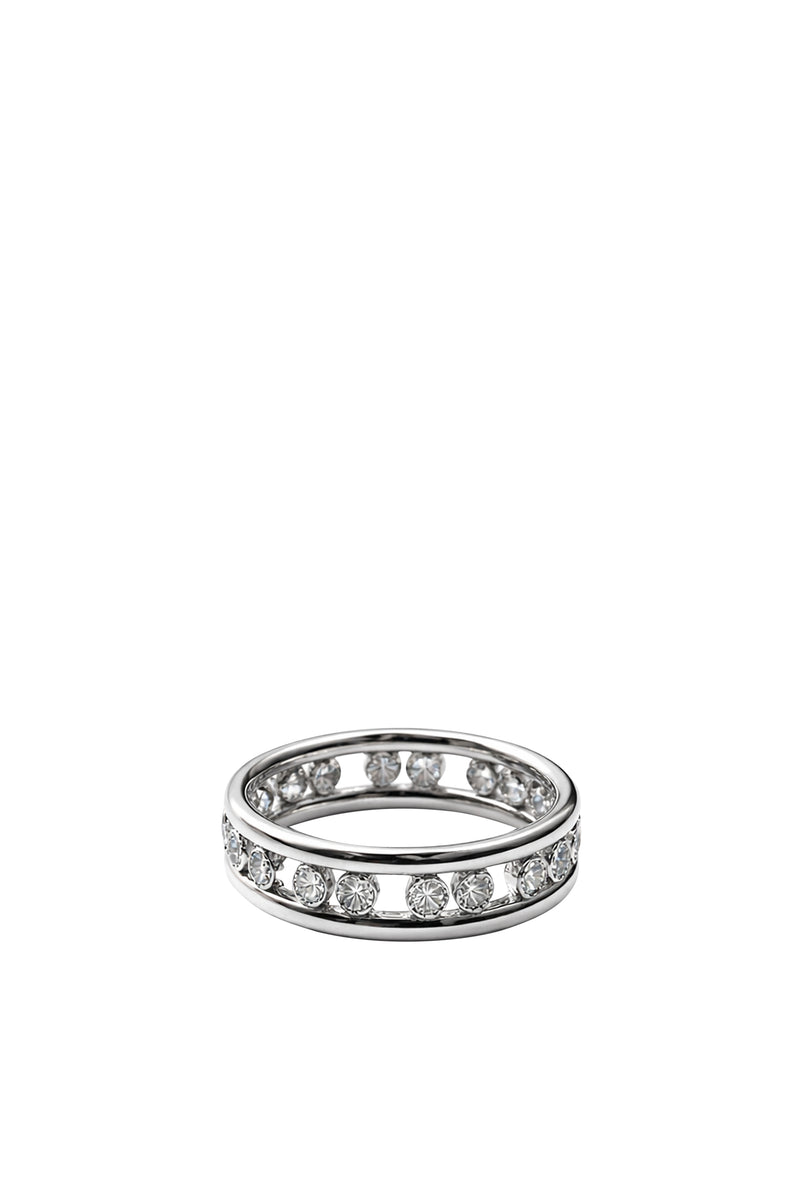 White Gold and Diamond Puzzle Ring