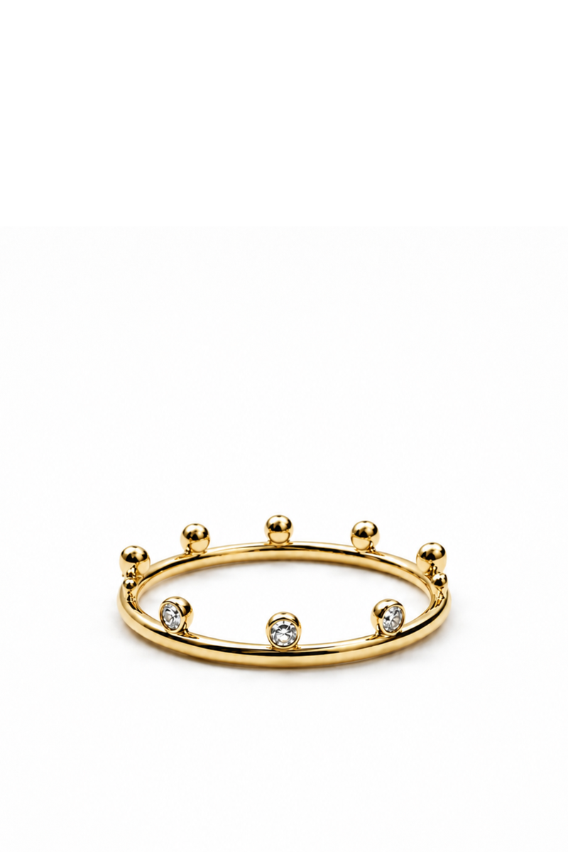 Yellow Gold and Diamond Puzzle Wedding Band