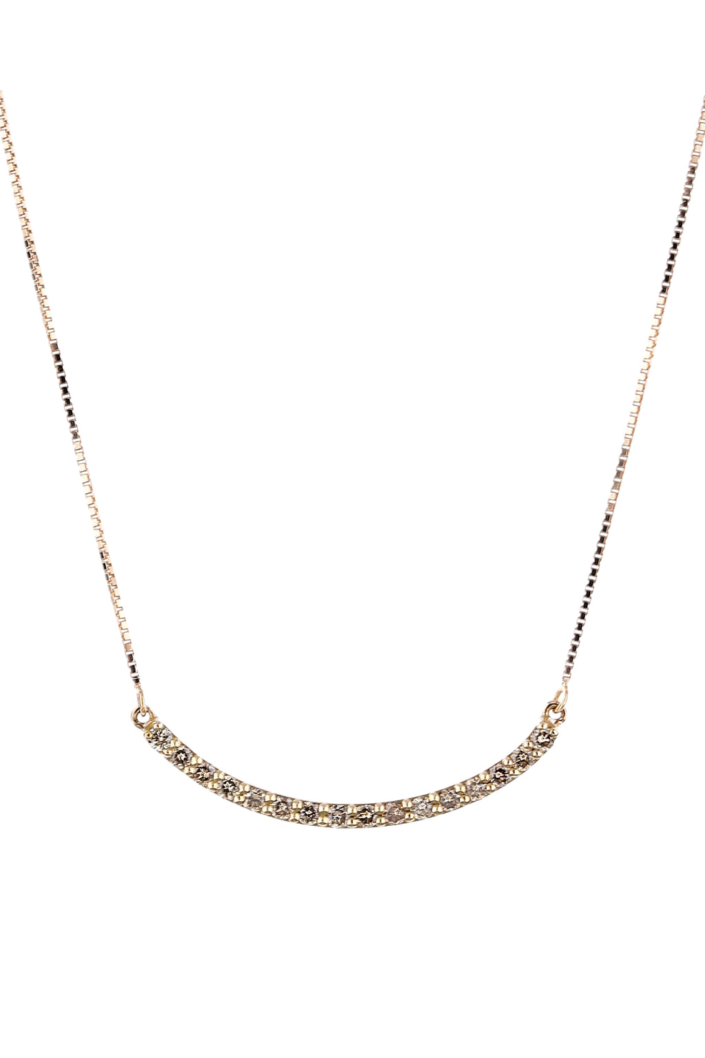 Collana Cometa in Oro Rosa e Diamanti