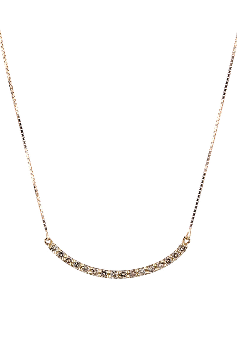 Collana Cometa in Oro Rosa e Diamanti