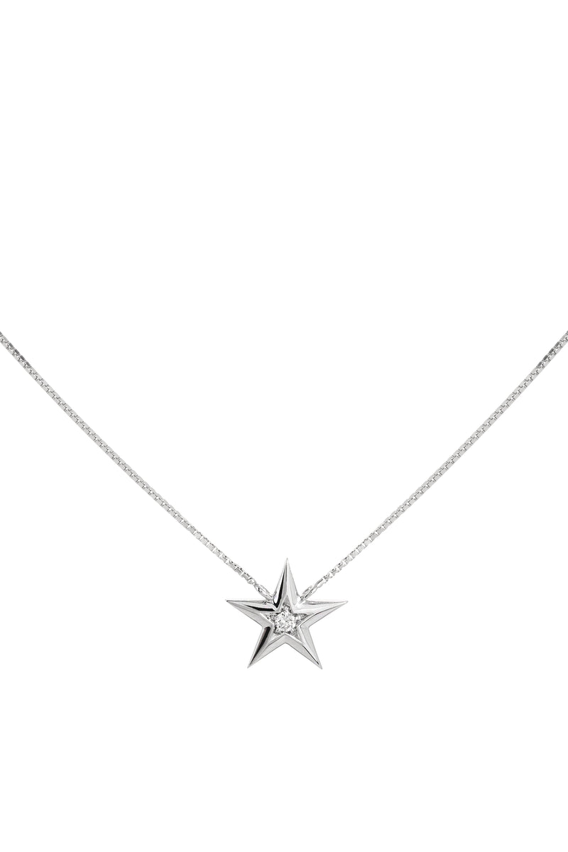 Collana Stella in Oro Bianco