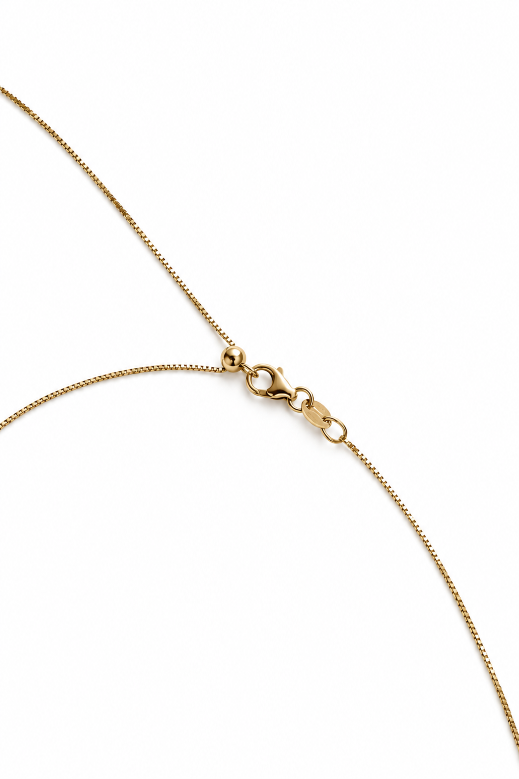 Catena veneziana con Goccia di Diamante in Oro Giallo