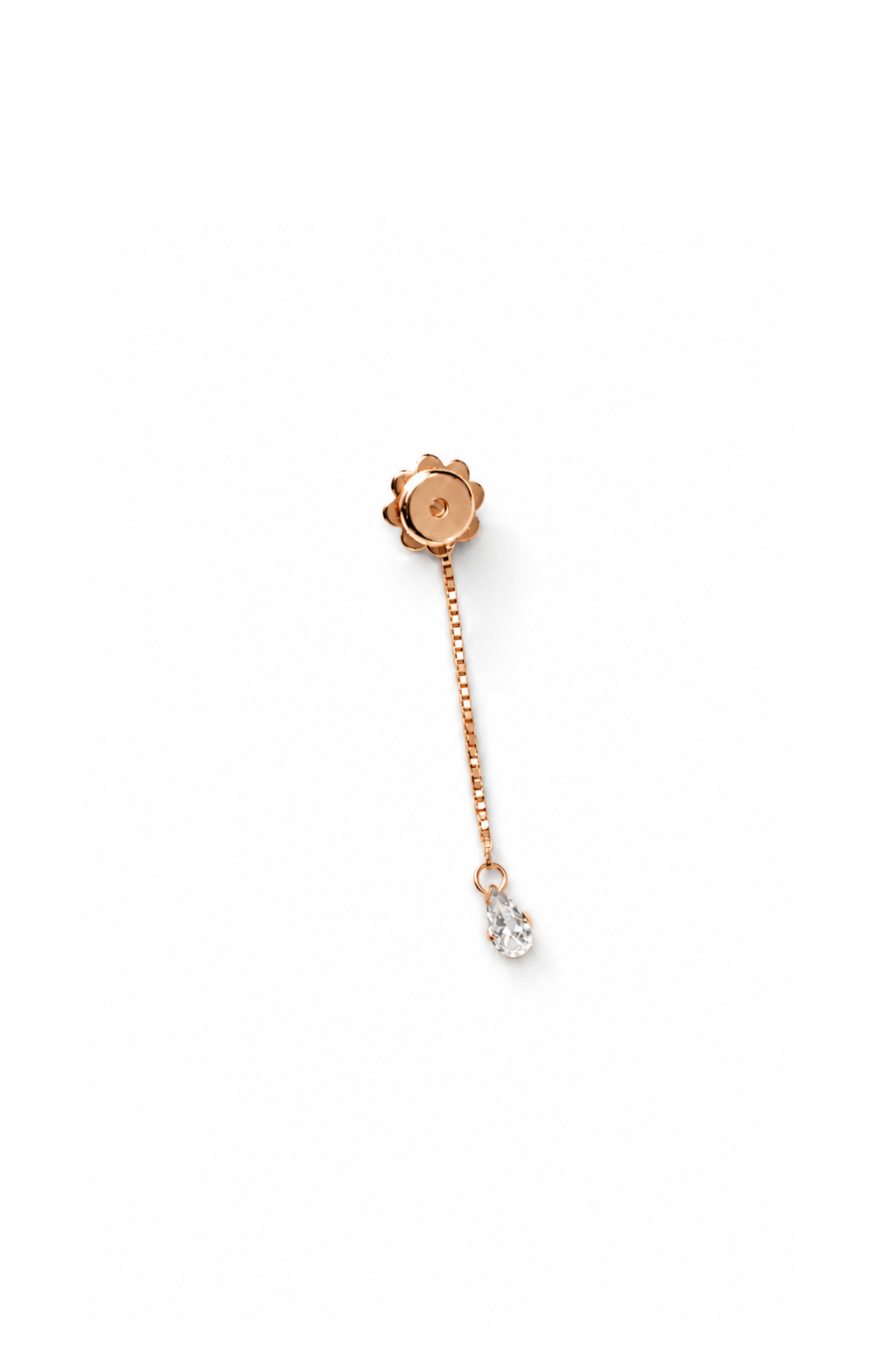 Mini Desiderio in Oro Rosa e Goccia di Diamante