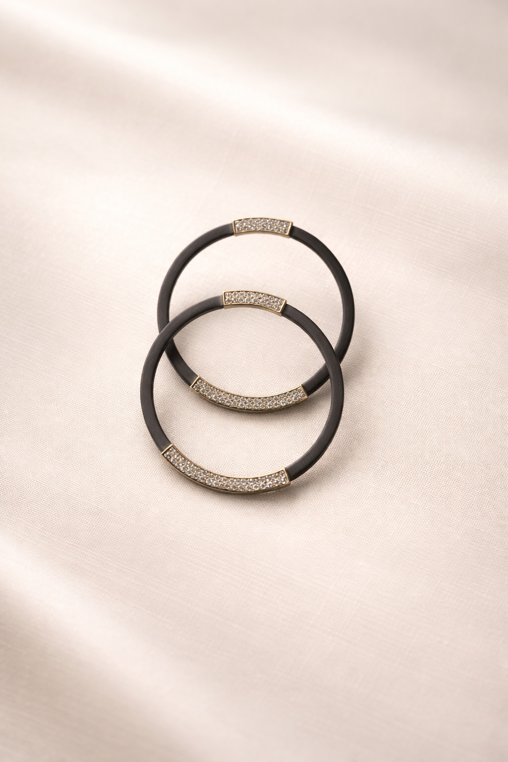 Wave Earrings with Yellow Gold and Diamonds
