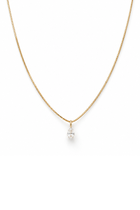 Catena veneziana con Goccia di Diamante in Oro Giallo