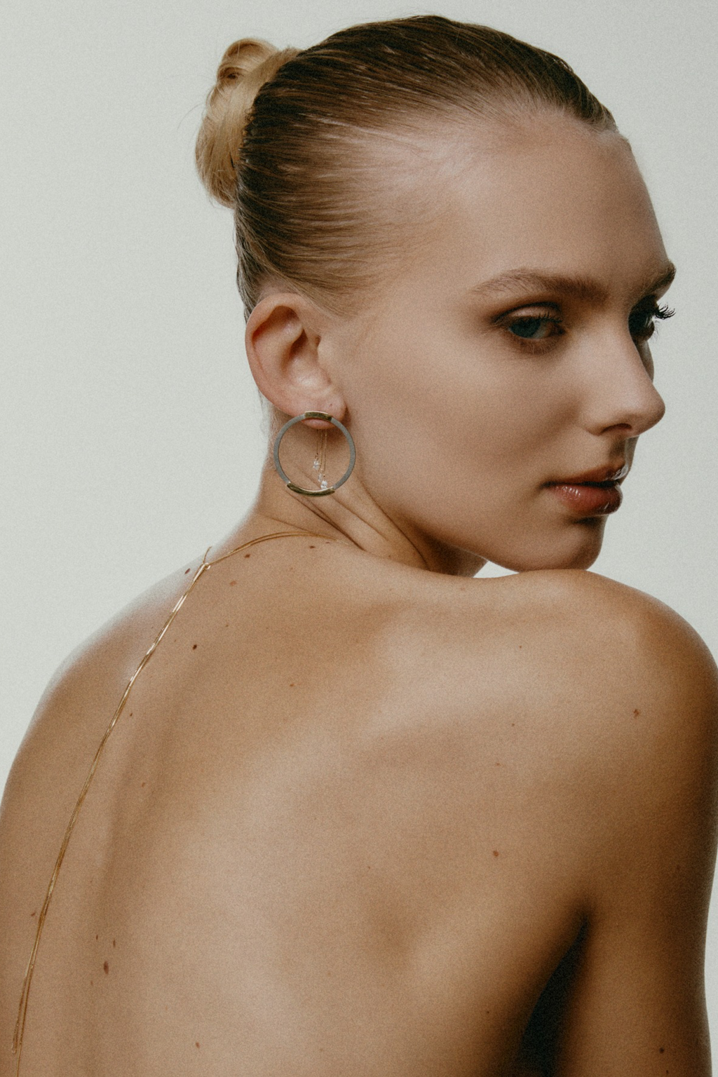 Wave Earrings with Yellow Gold and Diamonds
